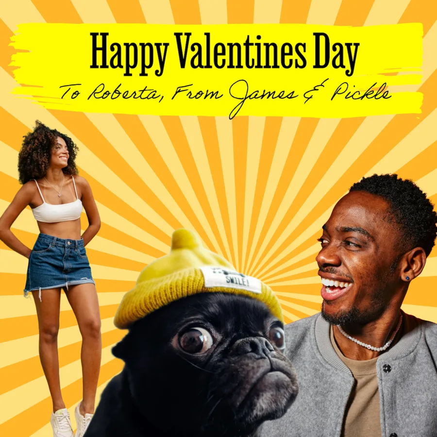 Customer-made Valentine's Day record cover